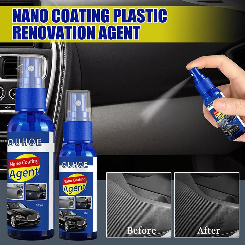 Product Introduction of Automotive Plastic Repair Coating Agent Automotive And Exterior Cleaning 30/100ml+sponge H4U4 16