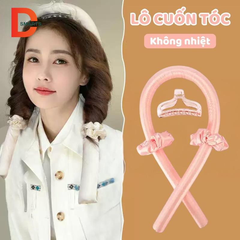  Thanh Uốn Tóc Xoăn Không Dùng Nhiệt Tặng Kẹp Tóc Lô Cuốn Tóc Xoăn Sóng Nước Tự Nhiên Bồng Bềnh 