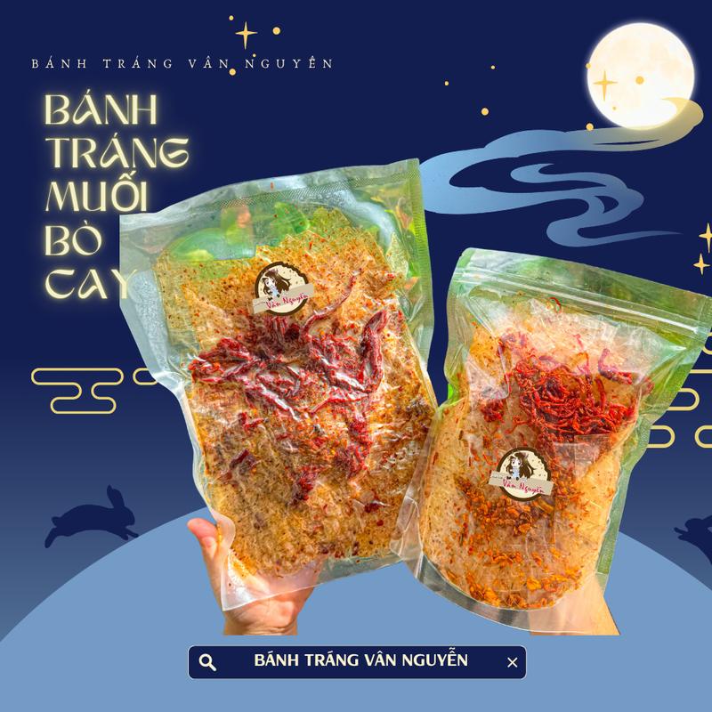 Bánh Tráng Trộn Muối Bò Cay Ăn Vặt. Bánh Tráng Vân Nguyễn Food Snack