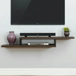 Rak DVD minimalis  TV dinding Kayu tempat Home Theater Unik