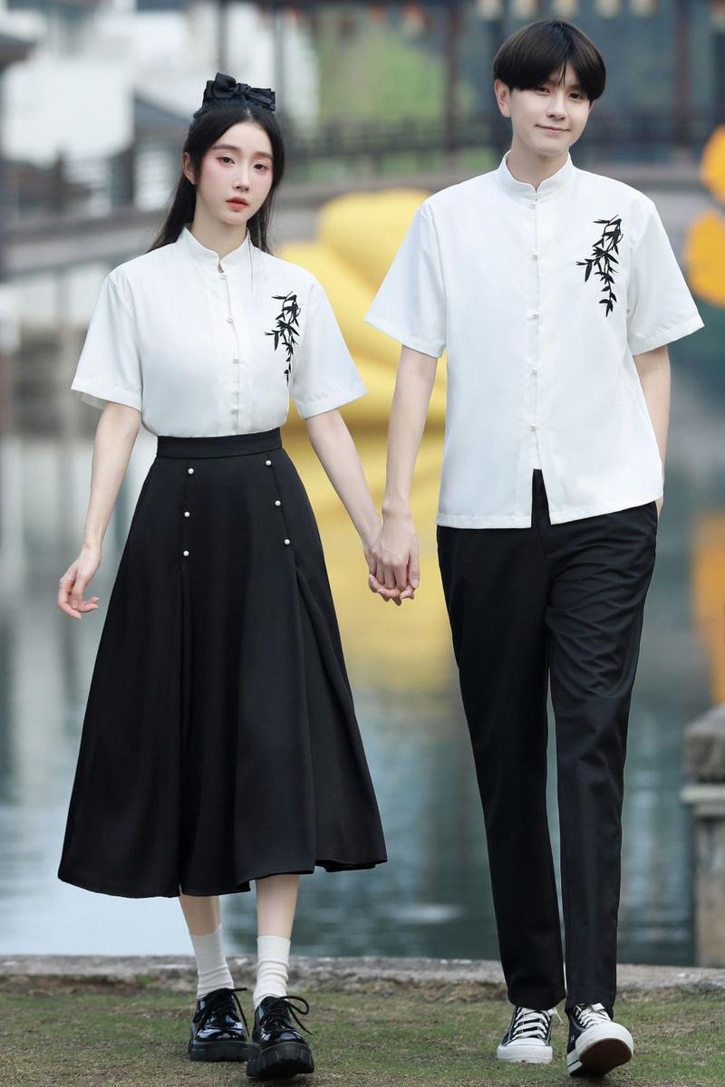 Product Introduction of Elegant Chinese Hanfu Outfit Set for Teens - Poetry Recital, School Sports Day, Graduation Choir Performance |     Traditional Costume for Middle High School Students 21