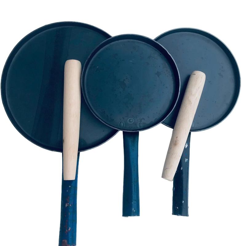 Khuôn chảo Bánh Xèo Bình Định Chống Dính Tặng Cán Gỗ Loại Dày Size 15 17cm 20cm