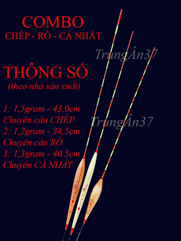 3 cây Phao Cỏ Câu RÔ, CHÉP, CÁ NHÁT - Cỏ Lau Tự Nhiên