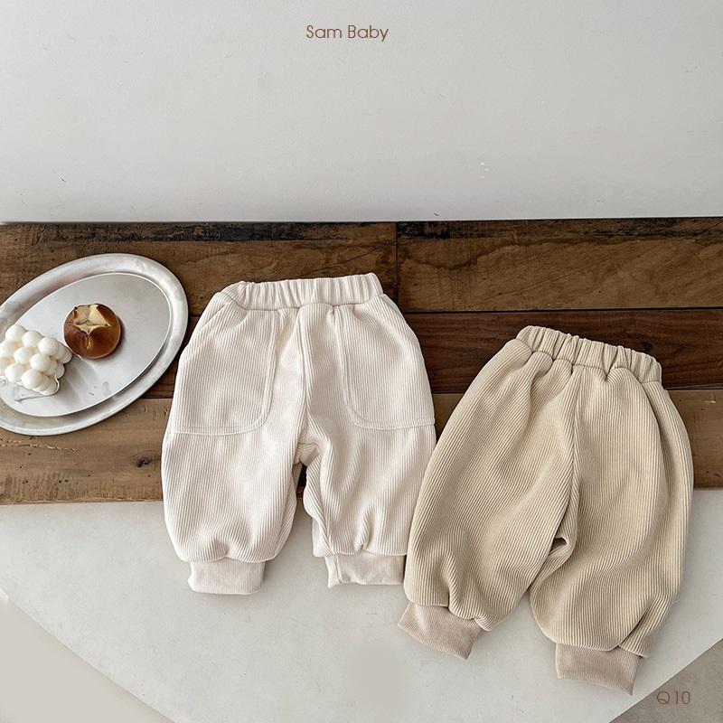  Quần bomber nhung lót lông cho bé trai và bé gái  - Q10 