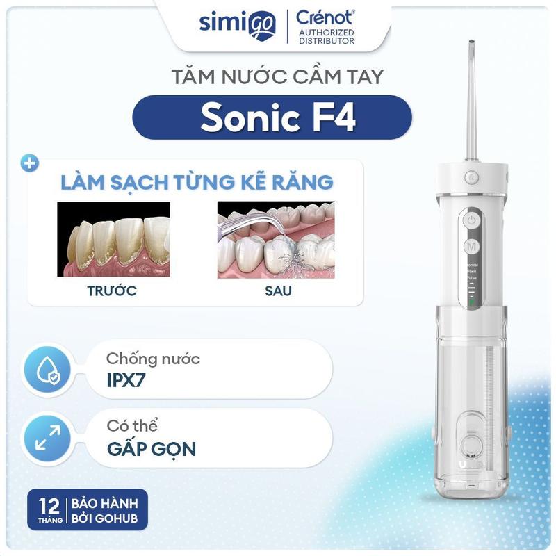 Tăm nước UNIQ Sonic F4 máy tăm nước mini gấp gọn vệ sinh răng miệng tam nuoc du…