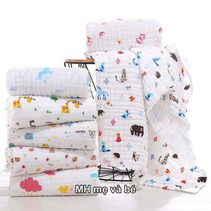  KHĂN TẮM XÔ XUẤT NHẬT 6 LỚP SIÊU MỀM có thể làm chăn đắp Voi 