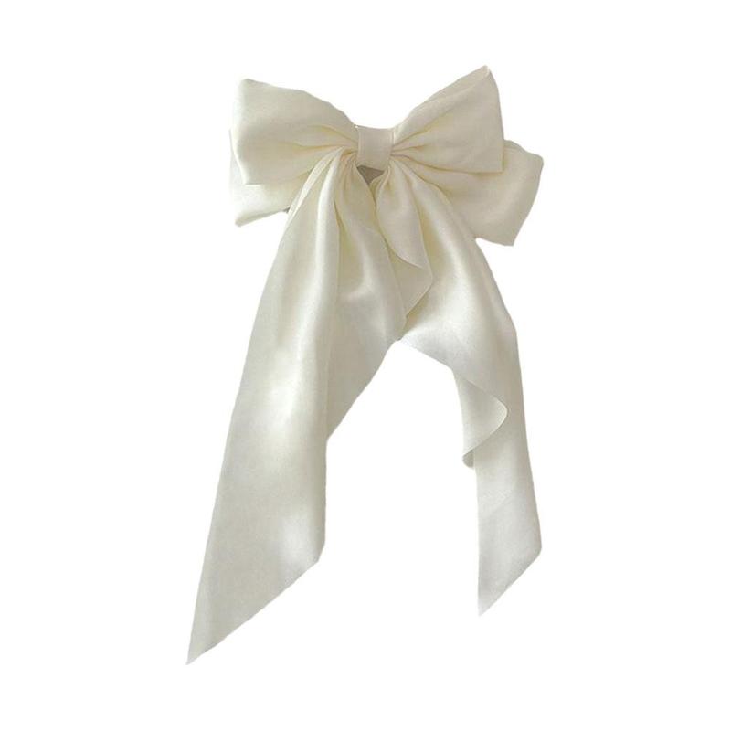 Product Introduction of Korea Elegant Long Bow Hairpin Large Ribbon Hair Clip Ribbon Clip Bow Grip Floating Braid Clip S2H9 27