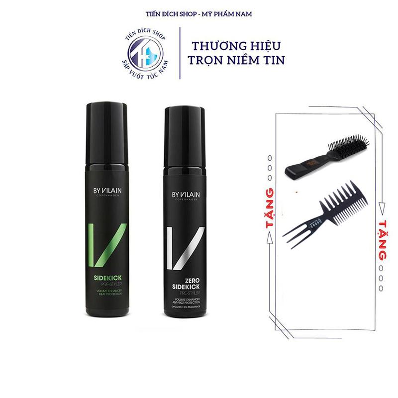 [CHÍNH HÃNG] Xịt tạo phồng tóc nam nữ By Vilain Sidekick , Sidekick Zero 155ml Đanh Mạch + Tặng lược Chaoba hoặc Lược Tạo kiểu Texture Dưỡng Tóc Chăm Sóc Tóc