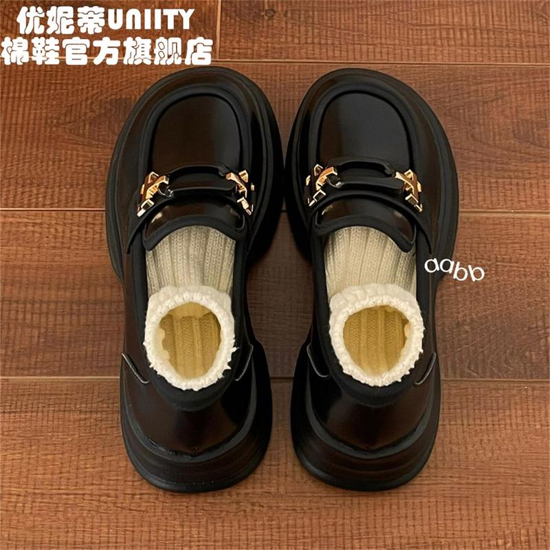 Giày Da, Phong Cách Anh Quốc Cổ Điển Cỡ Nhỏ Dành Cho Nữ, Hàng Mới Về Mùa Thu, Giày Lười Đế Mềm, Giày Cao Gót JK Nhật Bản, Thích Hợp Đi Lại 3