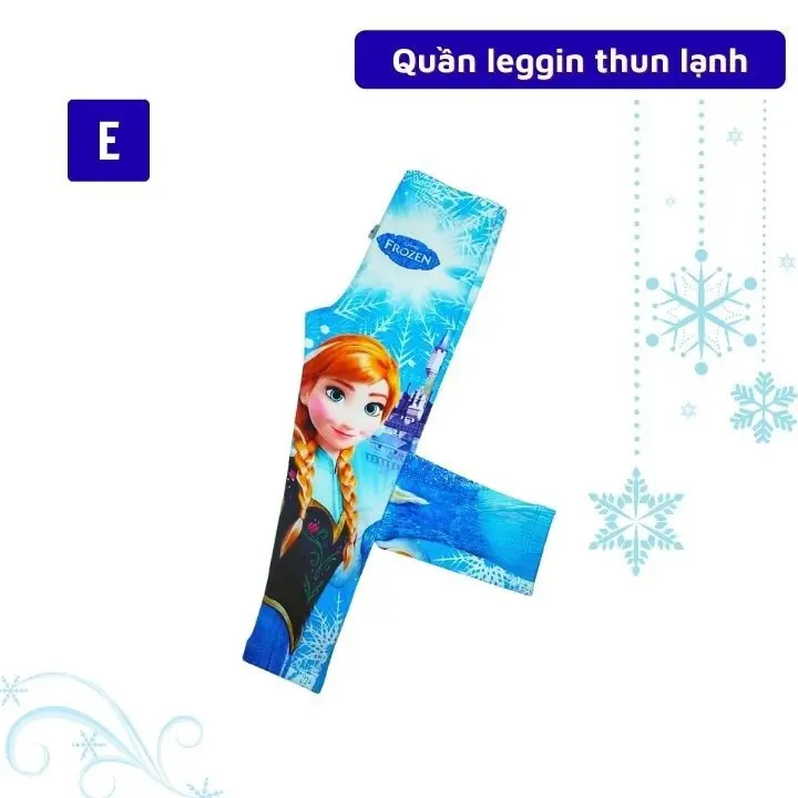 Quần leggin bé gái đẹp hình Elsa Pony từ 23-45kg - quần legging -thun lạnh 2