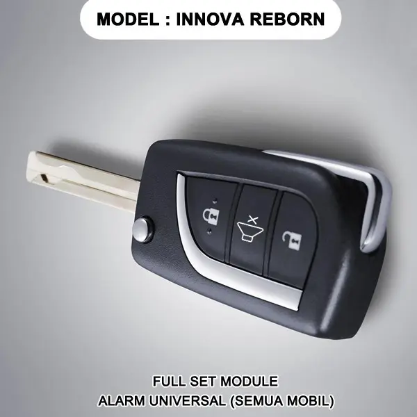 Alarm Mobil Model Innova Reborn Kunci Lipat Remote Set Universal Car 1 Set 0