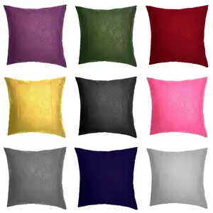 COD Sarung Bantal Sofa / Kursi Warna Polos Ukuran 40x40cm Bahan Kain Katun Lembut Aneka Warna