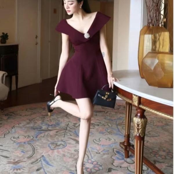 (Hàng mới về) Váy cánh tiên cổ V L.A.N Design L 31 phù hợp đi chơi ,đi tiệc Women 2