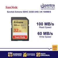 Gambar Sandisk 32GB Extreme SDHC UHS-I 4K 100MB/S dari Sentra Digital Jogja Kab. Sleman 2 Tokopedia