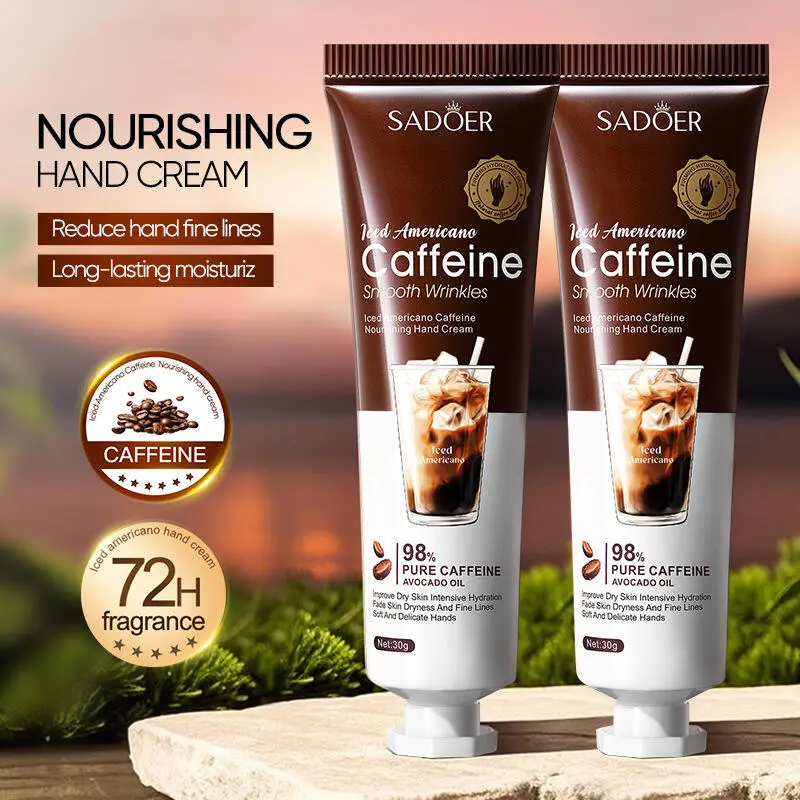 SADOER Caffeine Hand Cream | Smooth, Nourish & Protect | Winter Rescue for Dry Hands