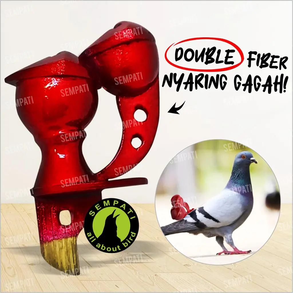 SEMPATI Sawangan Burung Merpati Double Gendong Fiber Nyaring Hotang  Pluit Peluit Mainan Burung Dara Sawang Aktif