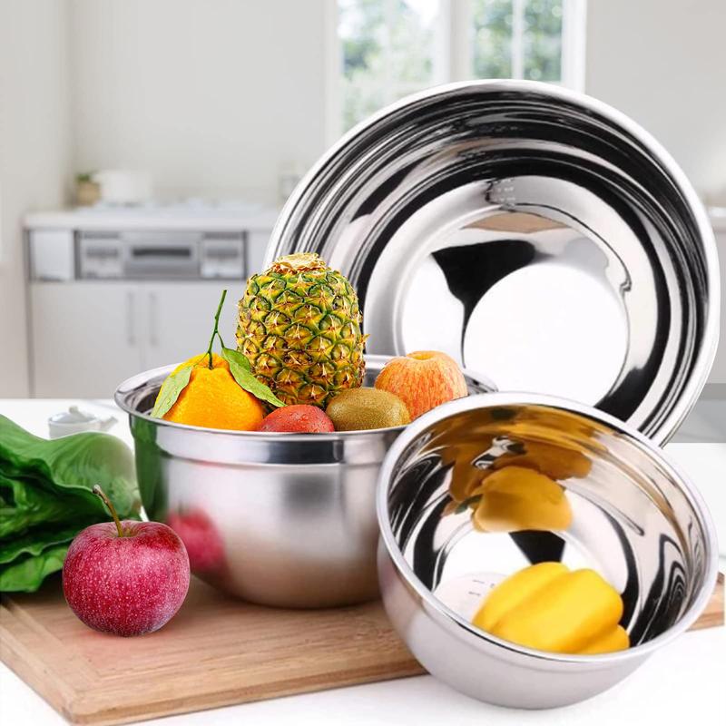 Product Introduction of Kitchen Mixing Bowl with Lid Set, 27pcs/set Baking Sets, Including Nesting Bowls, Measuring Cups & Spoons, Egg Beater, Brush & Scraper, Kitchen Sets, Kitchen Gadgets 5