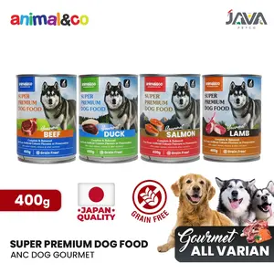 AnimalnCo Gourmet Wet Dog Food Can 400gram Makanan Basah Anjing Premium Grain Free