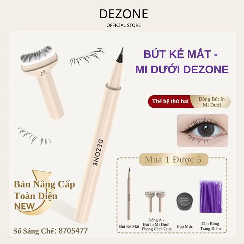 [DEZONE] Set Bút Kẻ Mắt - In Mi Dưới 2 in 1 Dezone Kèm Mực (Bản Nâng Cấp)