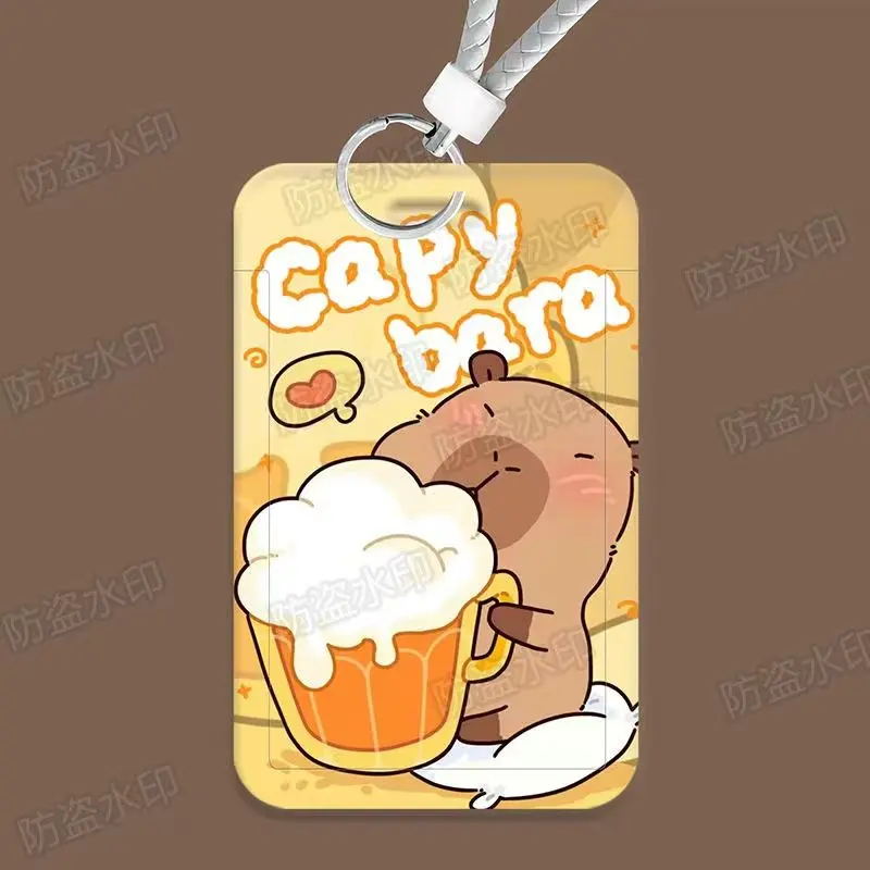 Bộ thẻ trượt sinh viên, Kapibala, Thiết kế dễ thương, Bao gồm thẻ bữa ăn, thẻ xe buýt, thẻ khuôn viên, thẻ truy cập và thẻ ID, có vỏ bảo vệ 5