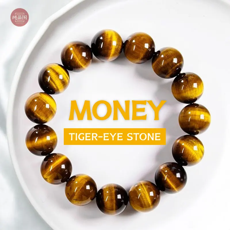 Gelang Tahap A Tulen, Batu Mata Harimau Alamiah, Opal, Sesuai untuk Meditasi Bertuah, Uniseks, Sesuai untuk Pasangan dan Teman Wanita, Item Hadiah 2025 crystal bracelet luck money kristal citrine