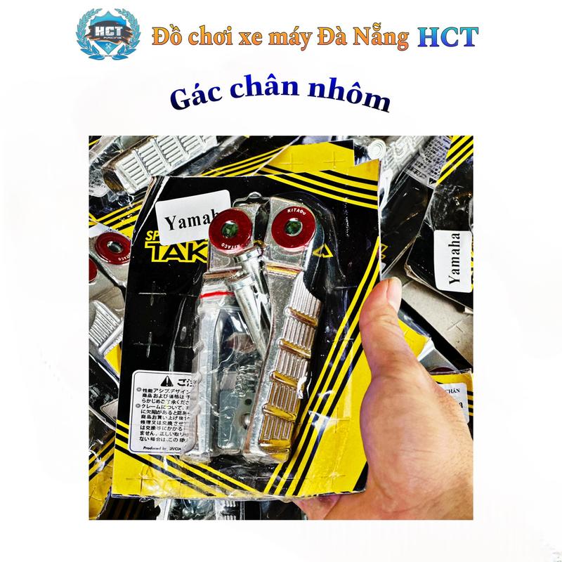 Gác chân sau TAKEGAWA -TQ6 nhôm kèm lông đền đỏ lắp cho các dòng xe HONDA, YAMAHA Phụ Tùng Phụ Kiện Cao Su   khung & phụ kiện