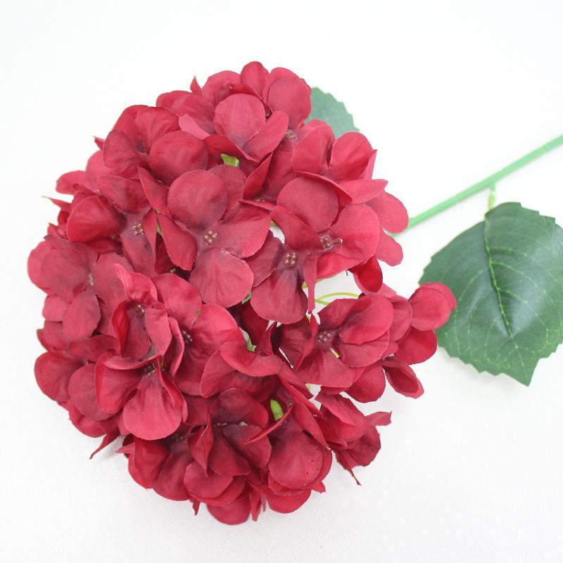 Artificial Hydrangea Flower, 4 Counts Faux Flower, Decorative Flower for Home Party Wedding Anniversary Festival 6