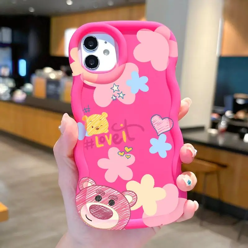 Casing Hp Tecno Pop 8 SPARK 10 PRO SPARK 20 PRO PLUS Spark 20 Spark 20C Spark Go 2024 Casing Girly Strawberry Bear Soft Bumper Casing Terbaru Ponsel Silicone 6