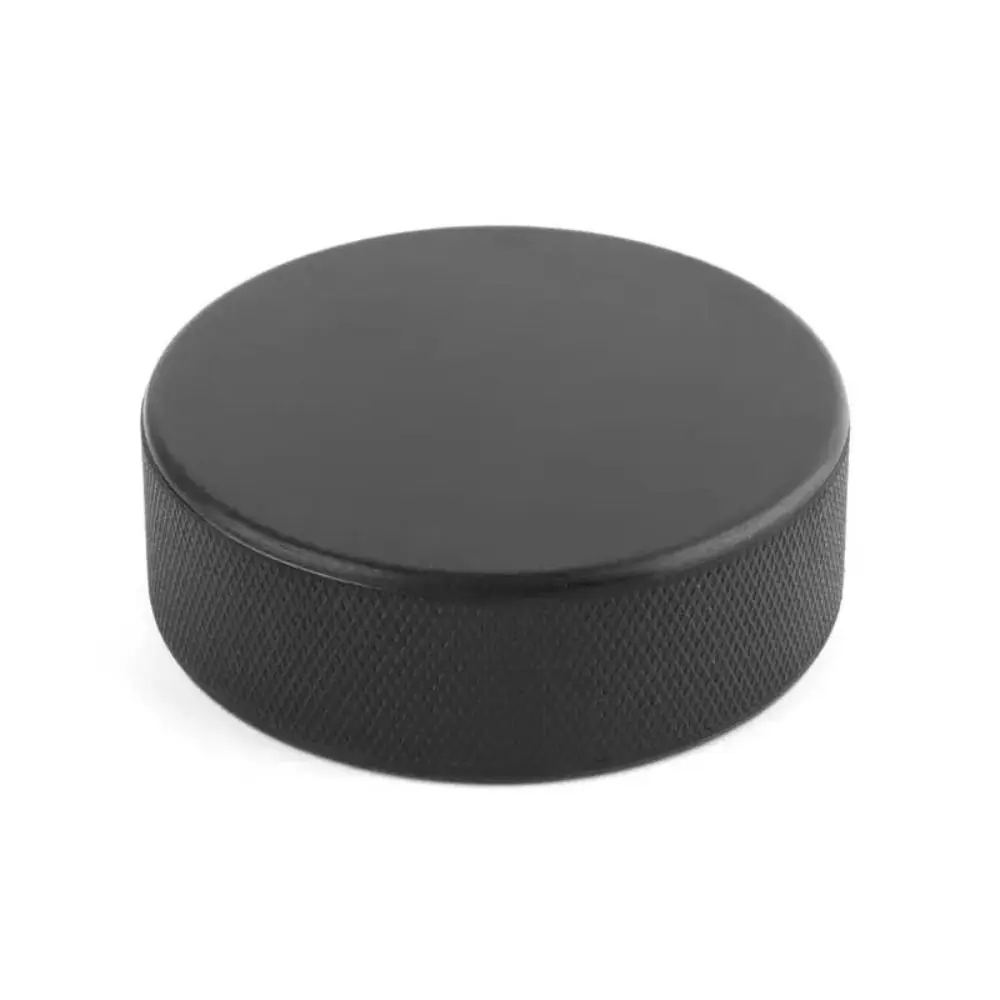 Portable Regulation Size Hockey Balls Smooth Surface Textured Sides Ice Hockey Stick Ball Black Rubber Hockey Ball Training Equipment