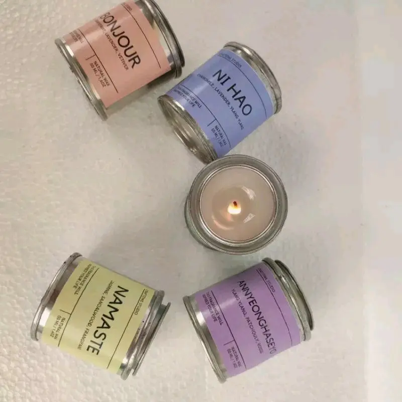 Scanted Candle Aromaterapi Lilin Aroma terapi Greeting candle - Aromatherapy Souvenir Wedding Grosir Gift Hampers 3