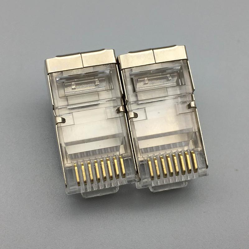 Hạt mạng xuyên thấu Cat5 Cat6 bọc sắt mạ vàng chống oxy hóa tốt (Hộp 100 hạt) 5
