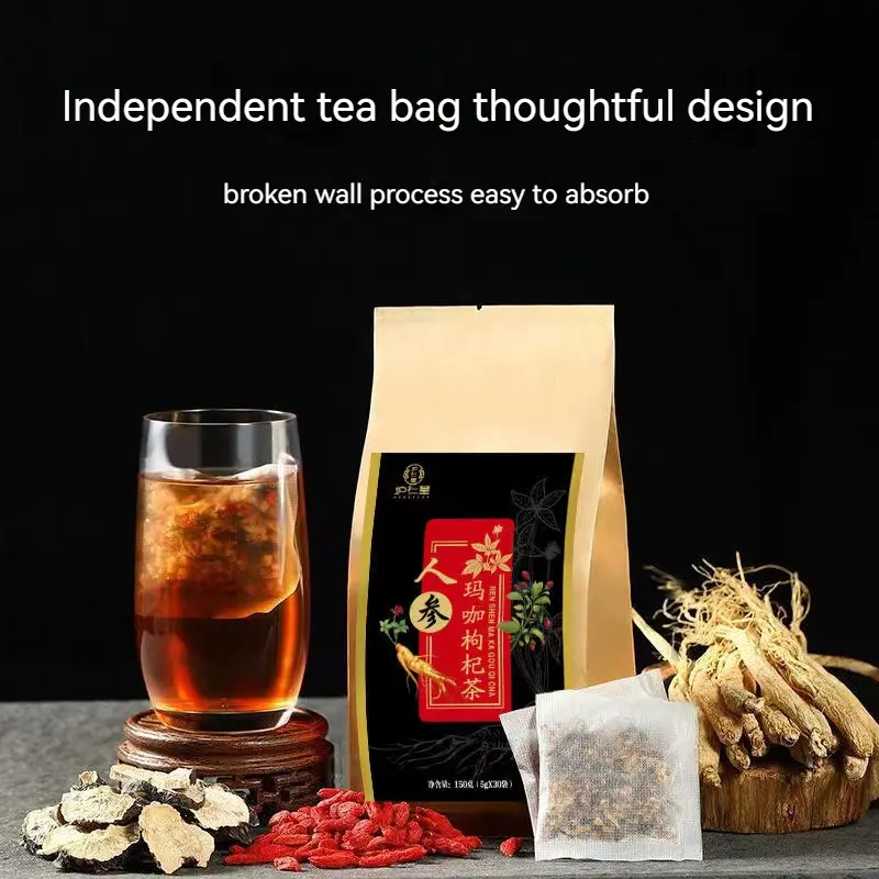 Men's improvement time, ginseng, wolfberry, maca tea, long-lasting health care, nourishing and kidney-strengthening tea Beverage