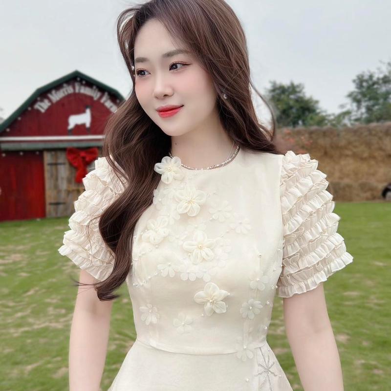 Đầm đi tiệc váy thiết kế sang trọng vải cao cấp Tahe Q70 2