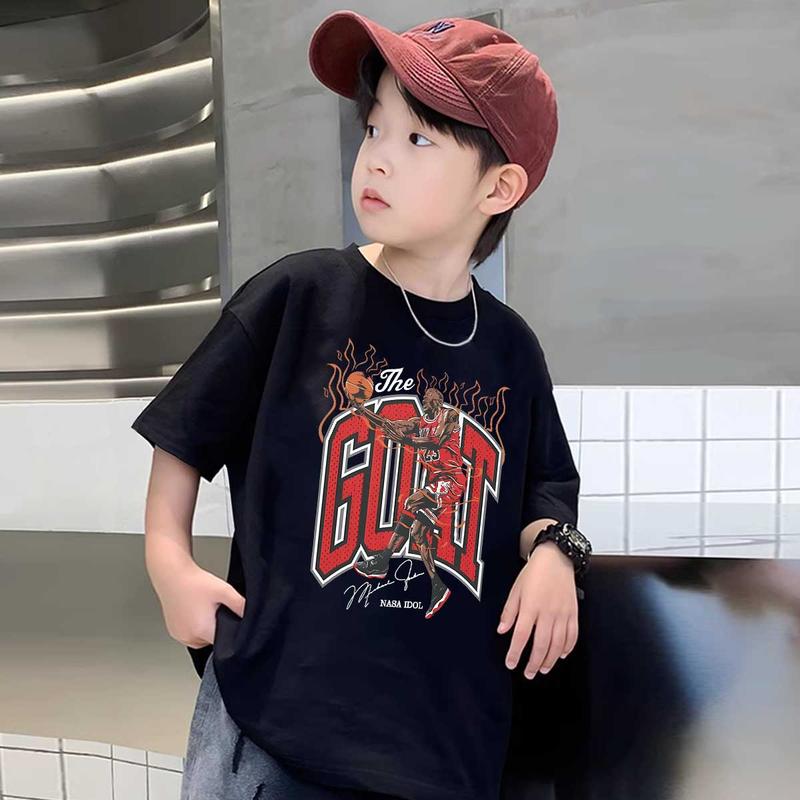 Tshirt Kaos Baju Anak 6-13 Tahun Unisex Lengan Pendek Fashion Sablon Plastisol COD - K054 4