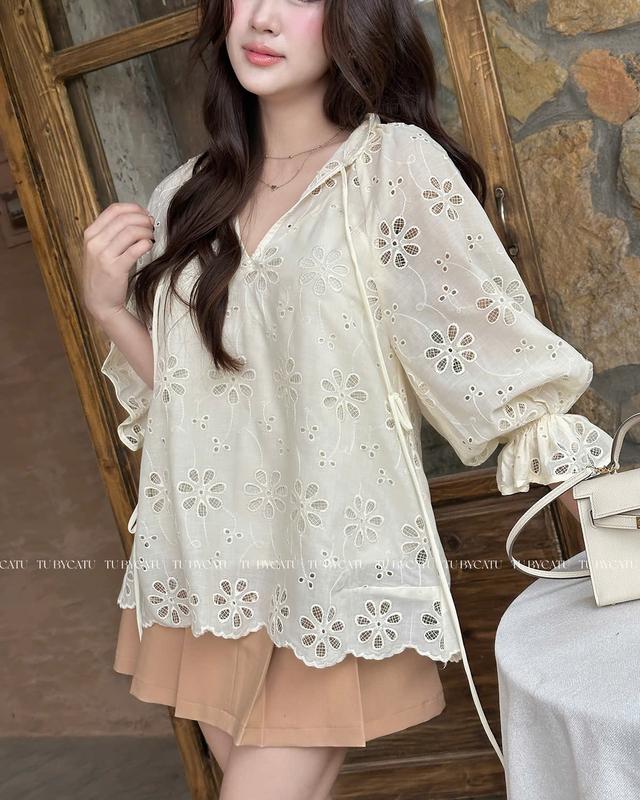 TUBYCATU | Chân váy ngắn xếp ly nude lucy 6