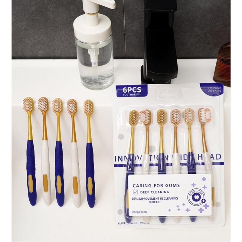 Product Introduction of 6/12/18Pcs New Ultra Soft Toothbrush Wide Head Ultra-Fine Bristles Household Toothbrush Set Anti-Slip Handle Deep Cleaning Oral Hygiene Daily Gum Health 27