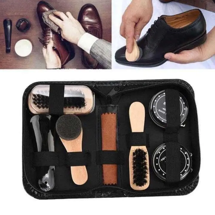Bộ dụng cụ vệ sinh giầy da 7in1 cầm tay mini