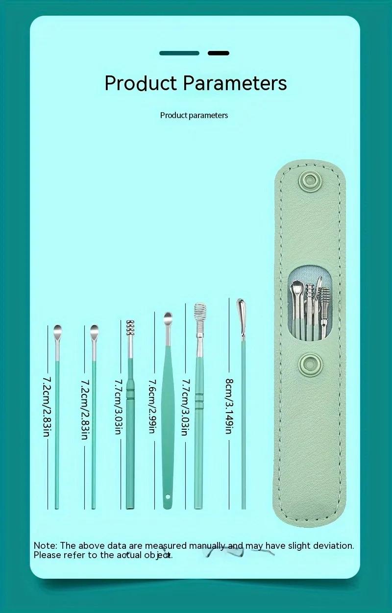 Product Introduction of 6-Piece Self-Care Ear Cleaner Kit🌟 360° Gentle Wax Removal| Hypoallergenic & Baby-Safe| Portable Ear Care Essentials (Vibrant Colors)✨ TikTok Viral 2025 17