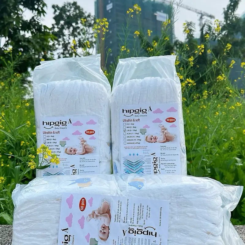 Combo 3 bịch (150 miếng) bỉm quần Hip đủ size cho bé 1