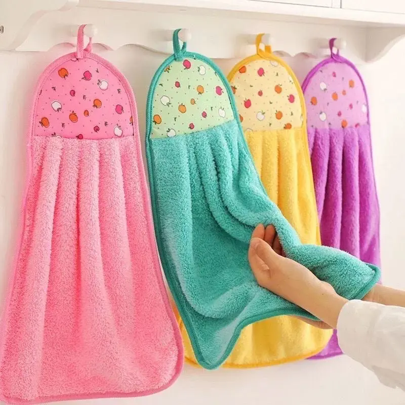 1PCS Microfiber Hand Towel Kitchen/Bathroom Soft Hand Towel