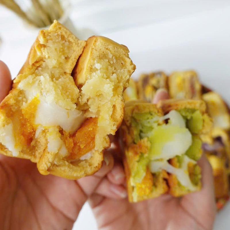 Bánh trung thu mini Lâm Thủy 80gr mochi trứng ruốc các vị Lâm Thủy