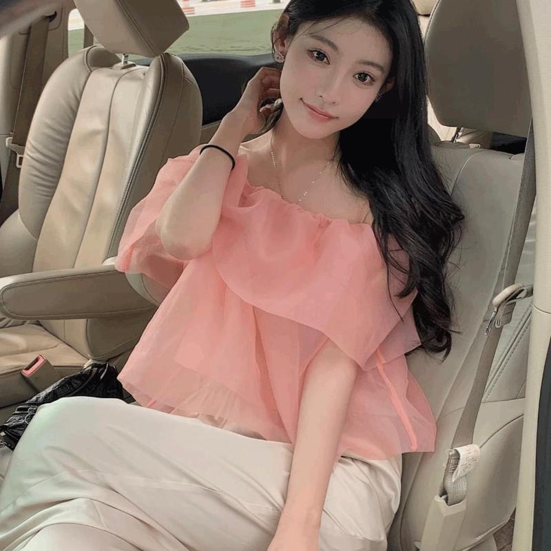 Áo tơ trễ vai Lilishirt áo tơ tặng tag đá