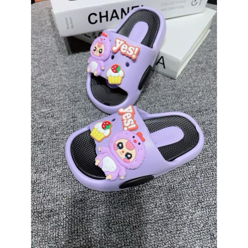 Dép lê bé gái Dép lê Baby Three cực xinh cho bé gái 4-8 tuổi, hàng 2 lớp cao cấp đi siêu êm, siêu siêu mềm, chống trơn 3