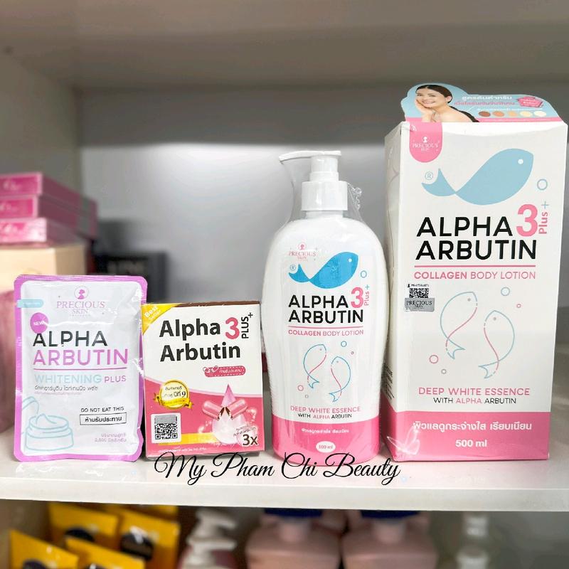  Sữa Dưỡng Thể Body Alpha Arbutin 3 Plus+ Collagen Precious Skin Thái Lan Chai 500ml Dưỡng Da Body Dưỡng Body Làm Đẹp Da Nữ 