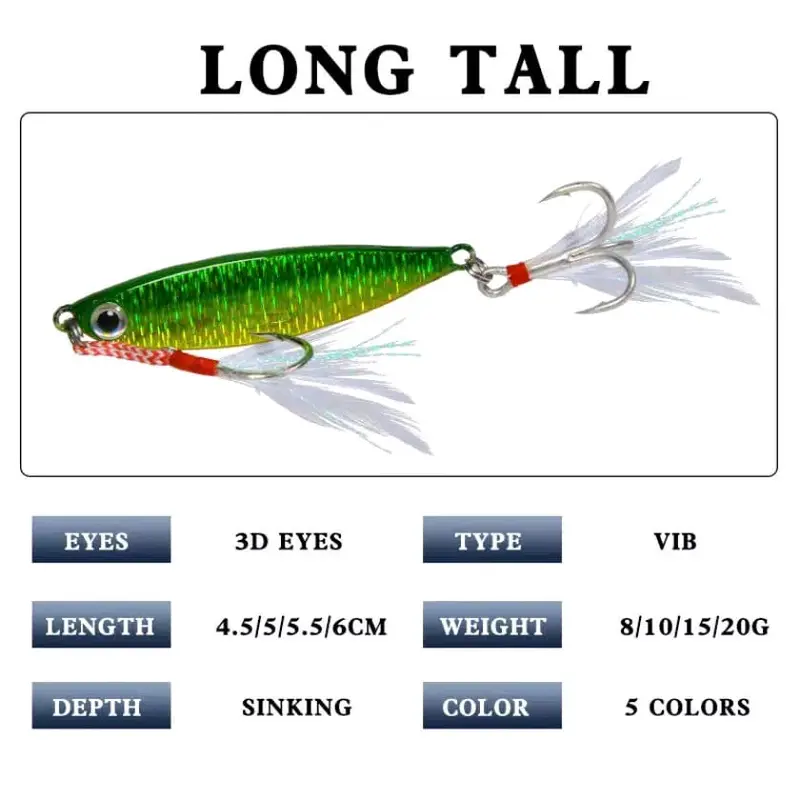 10gr/5cm metal jig umpan casting laut pinggiran Lure 2