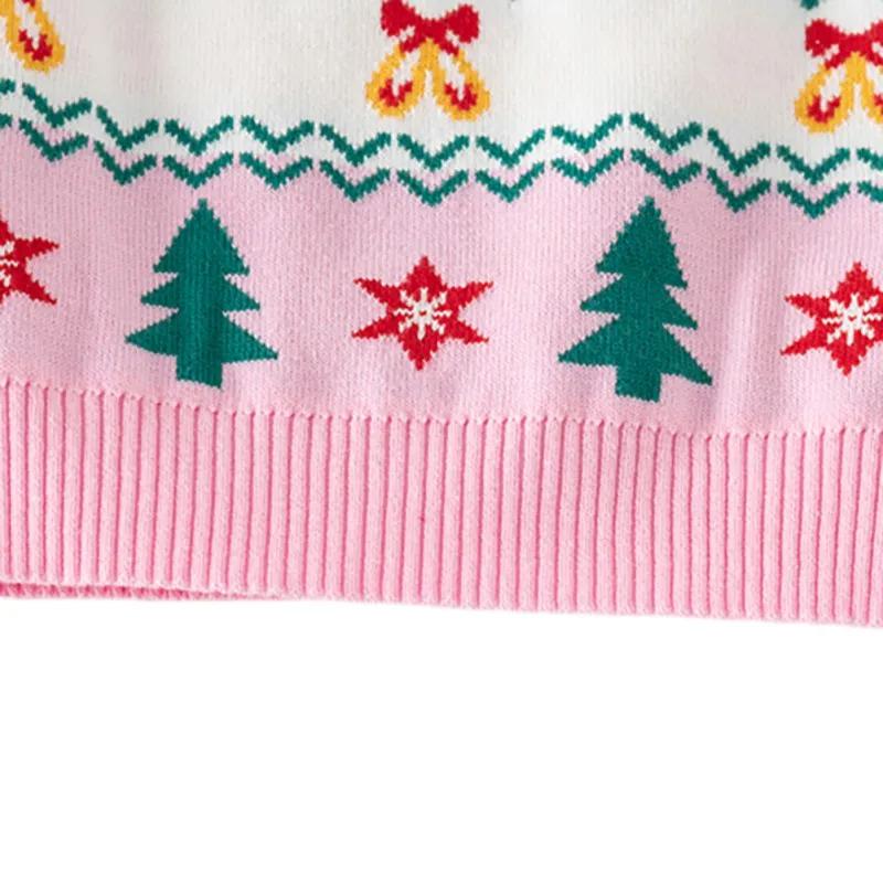 Product Introduction of Children Baby Girls Boys Winter Double Layer Christmas Tree Sweater Clothes Autumn Child Clothing Pullover Knitted Kids Sweaters 37