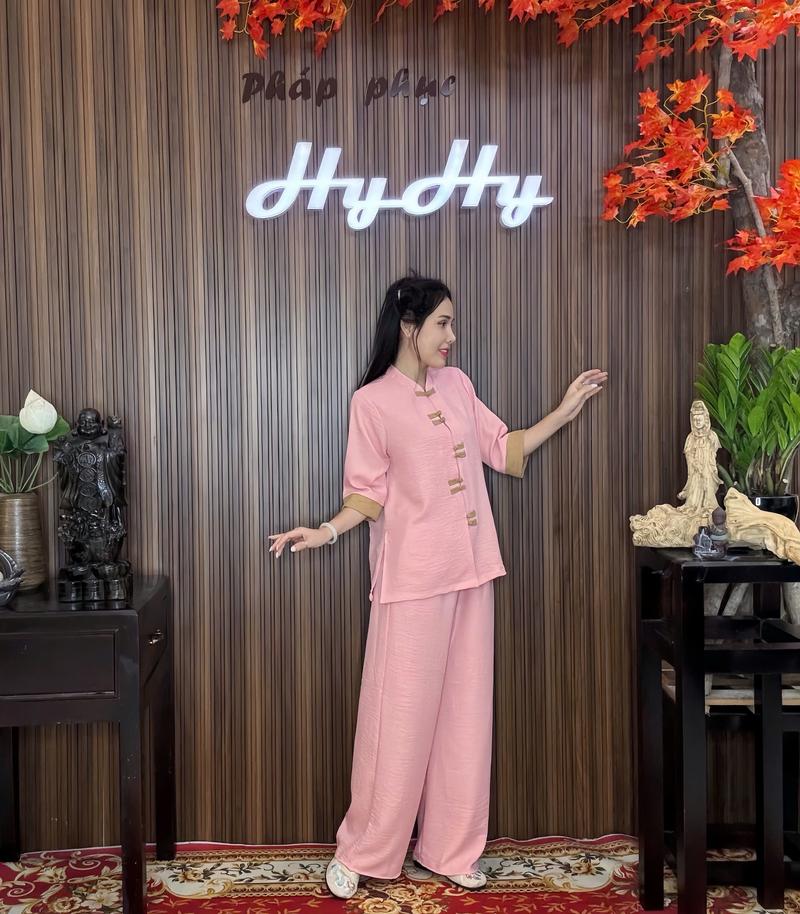 Product Introduction of Hiểu Tâm - Bộ Pháp Phục Lễ Chùa Nữ BigSize Tay Lỡ Phối Màu Trẻ Trung-HyHy 4