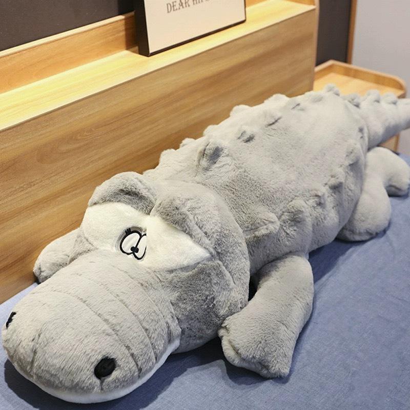 Gấu bông cá sấu 1M9 siêu to khổng lồ, gối ôm cá sấu đáng yêu cute- Thú Bông Thú Nhồi Bông Toy Đồ Chơi  (Kho gấu Đức Thơm) Voi Phát Nhạc