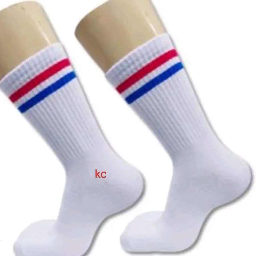 KAOS kaki old school panjang setengah betis kaos kaki SMP SMA Hitam Merah Putih Sekolah Nyaman Tebal socks 1