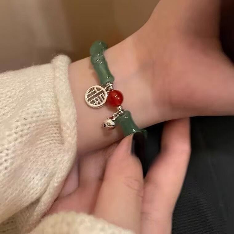 Nhẹ nhàng Thiết kế ngọt ngào Vòng tay Chuông giác quan May mắn Chuyển giao  Vòng Tay Chuỗi Hạt May Mắn Khắc Chữ Best Friend Vòng Tay Pha Lê Opal Giả, Thiết Kế Đặc Biệt Cho Nữ, Đá Tự Làm, Ánh Nắng Mặt Trời, Cát Poly, Chất Lượng Cao, 4